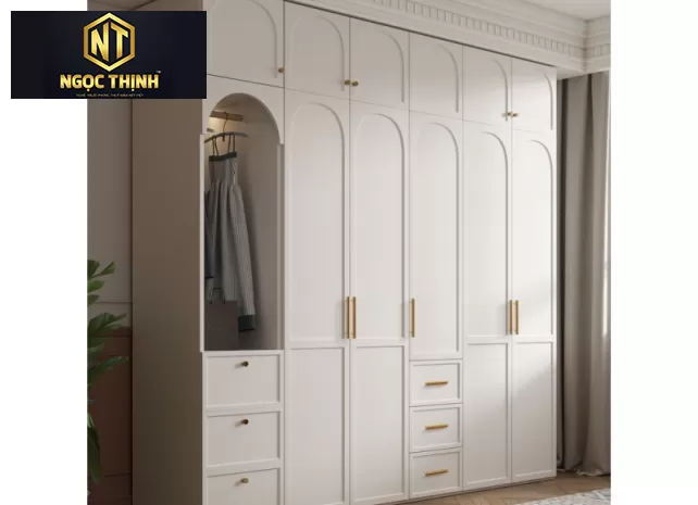 Tủ quần áo đơn giản sang trọng | Phước khánh